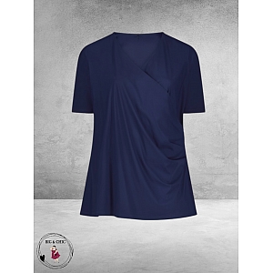 Plus Basics Wrap Top Ink BLUE 